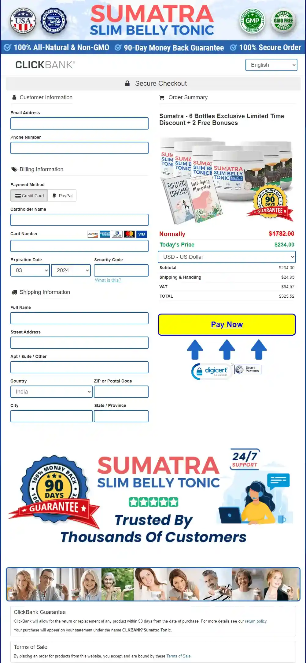 sumatra slim belly tonic buy page